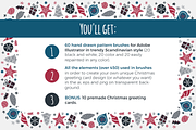Scandinavian Christmas brushes, a Brush Add-On by ekmelica (Thumbnail 2 of 14)