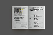 Gray Minimal ESG Impact Report, a Brochure Template by Neermana (Thumbnail 8 of 11)