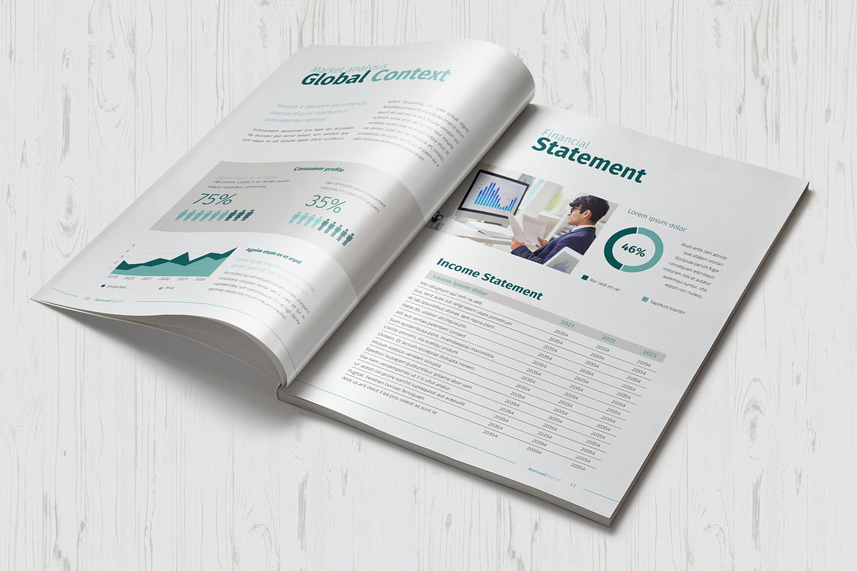 Annual Report Template, a Brochure Template by Sabin (Photo 5 of 7)