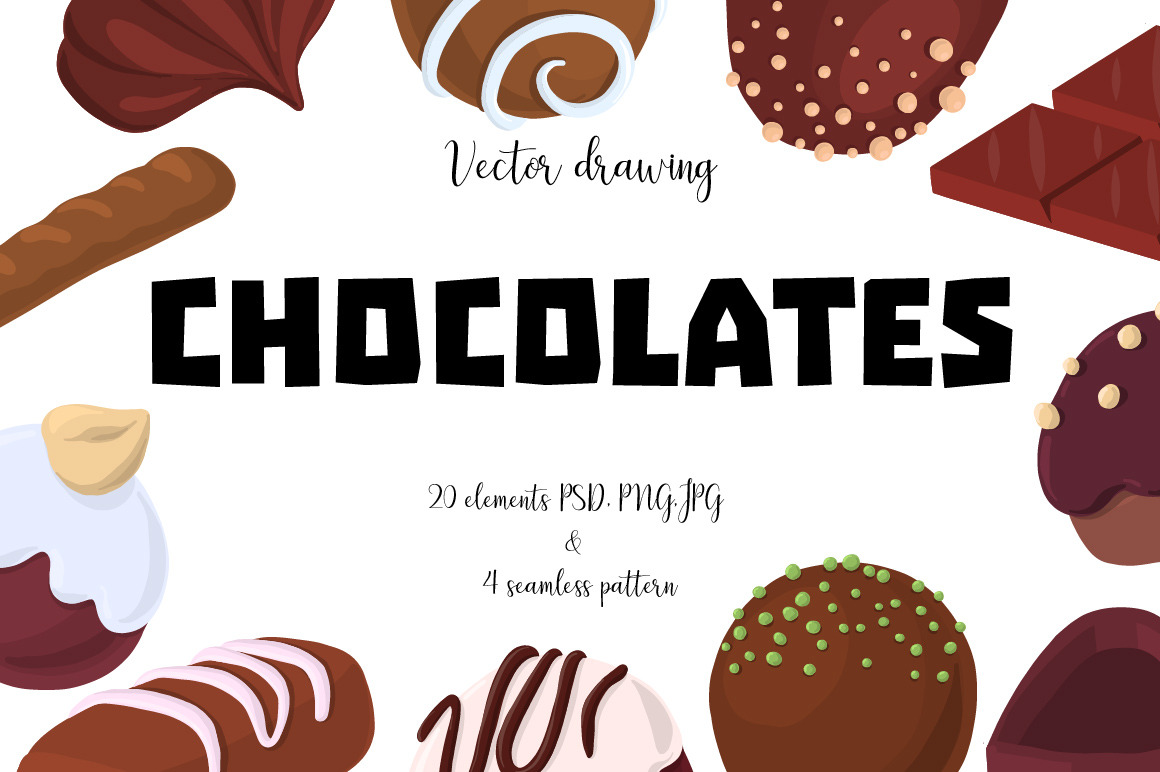 Chocolates by CatArchAngel  Creative Market