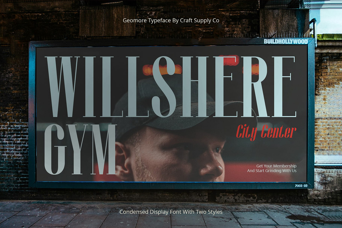 Geomore – Condensed Serif, a Serif Font by Craft Supply Co. (Photo 4 of 8)