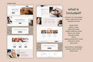 Beauty Salon Elementor Template Kit