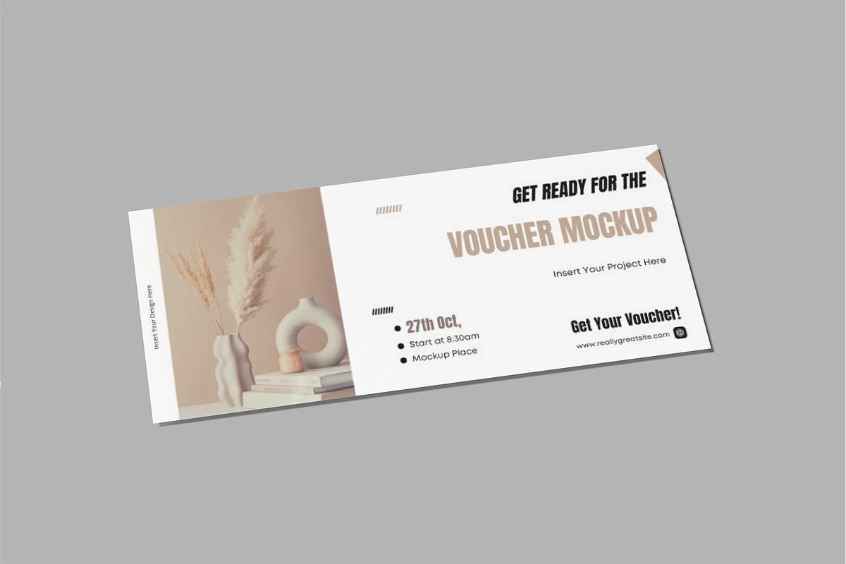 Gift Voucher Mockup, a Print Template by lamorastudio (Photo 6 of 11)