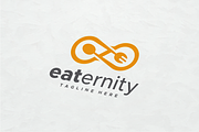Eat Infinity Fork & Spoon Logo, a Branding & Logo Template by yopie (Thumbnail 1 of 5)