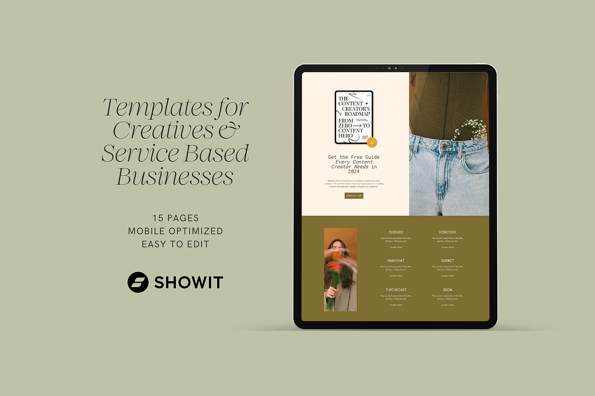 Showit Website Template | Harper, a Websites & App Template by Ladyfang Creative (Photo 2 of 6)