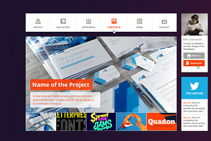 Mustache -Professional vCard Resume