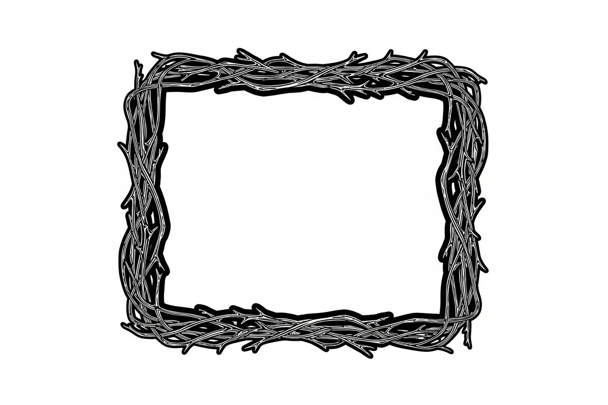 Rustic Rectangle Frame Bundle, an Illustration by Creativeshirt (Photo 12 of 51)