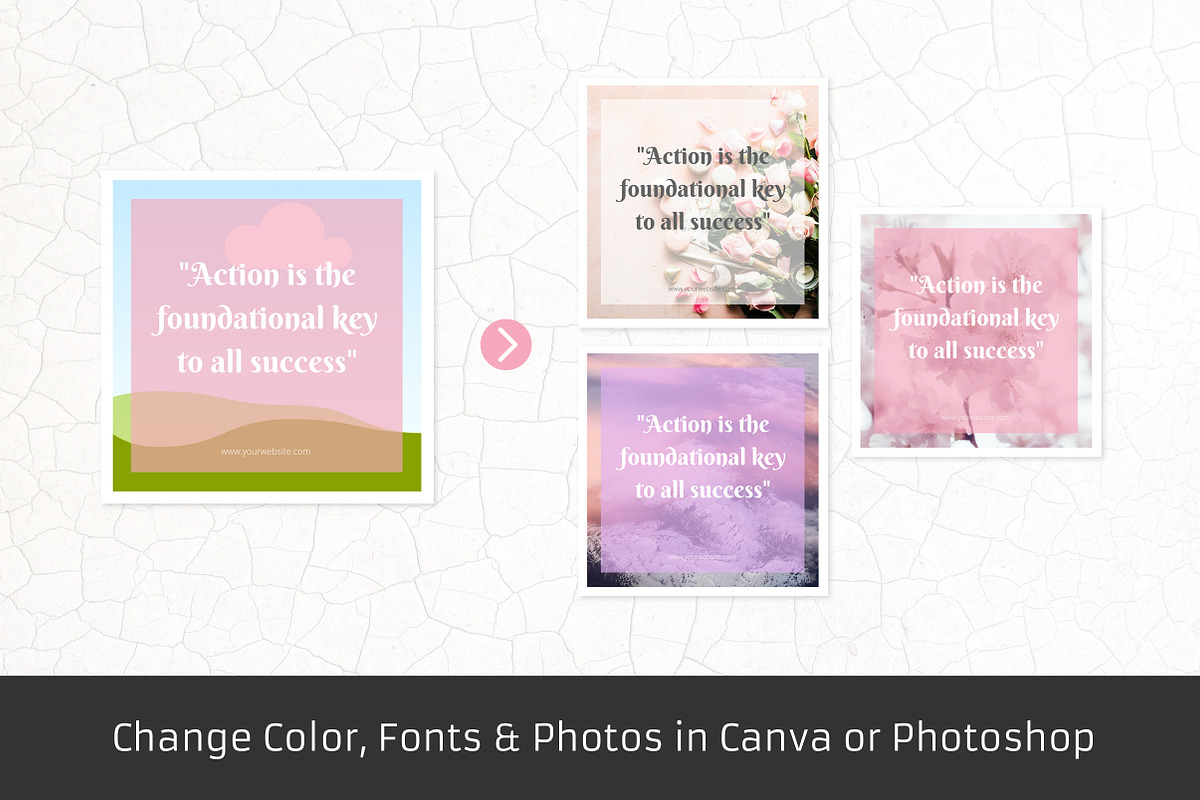 Pink - 18 Instagram Templates, a Social Media Template by Annemiek van Luinen (Photo 5 of 8)