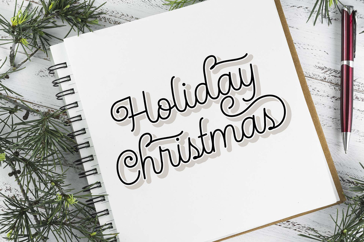 Christmas Festival, a Script Font by Doehantz Studio (Photo 6 of 11)
