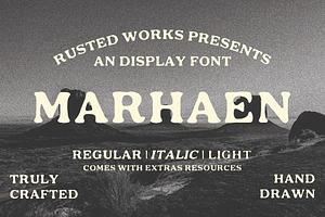 Marhaen - Vintage Slab Serif