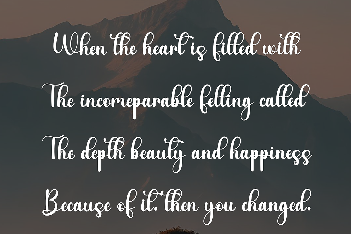 Highland Mountain, a Handwritten Font by InermediaSTUDIO (Photo 6 of 8)
