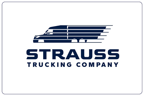 Minimal Semi Truck Logo preview 5