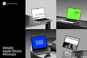 Metallic Apple Device Mockups, a Device Mockup by Wannathis.one