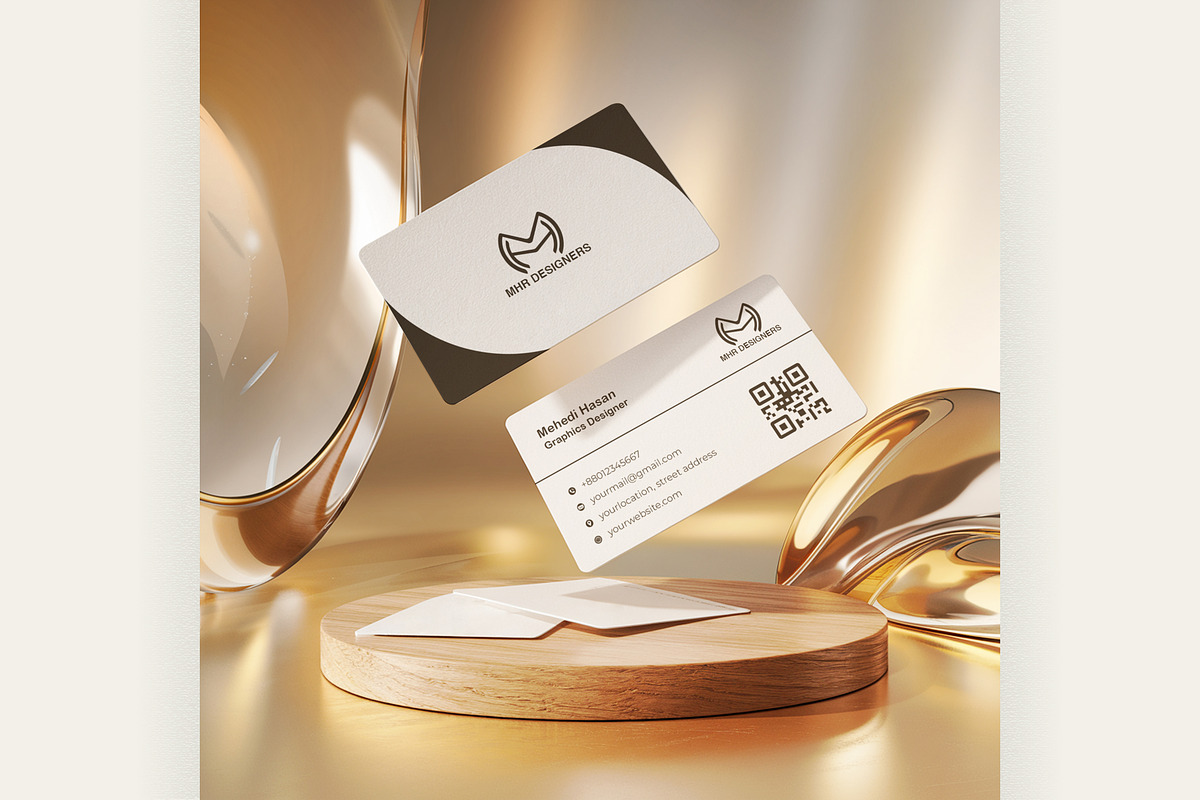 10+ Business Card Mockup., a Mockup by Mehedi Hasan (Photo 4 of 12)