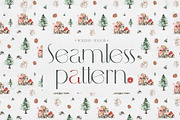 Christmas Watercolor Animals Clipart, an Animal Illustration by WalaPalette (Thumbnail 7 of 11)
