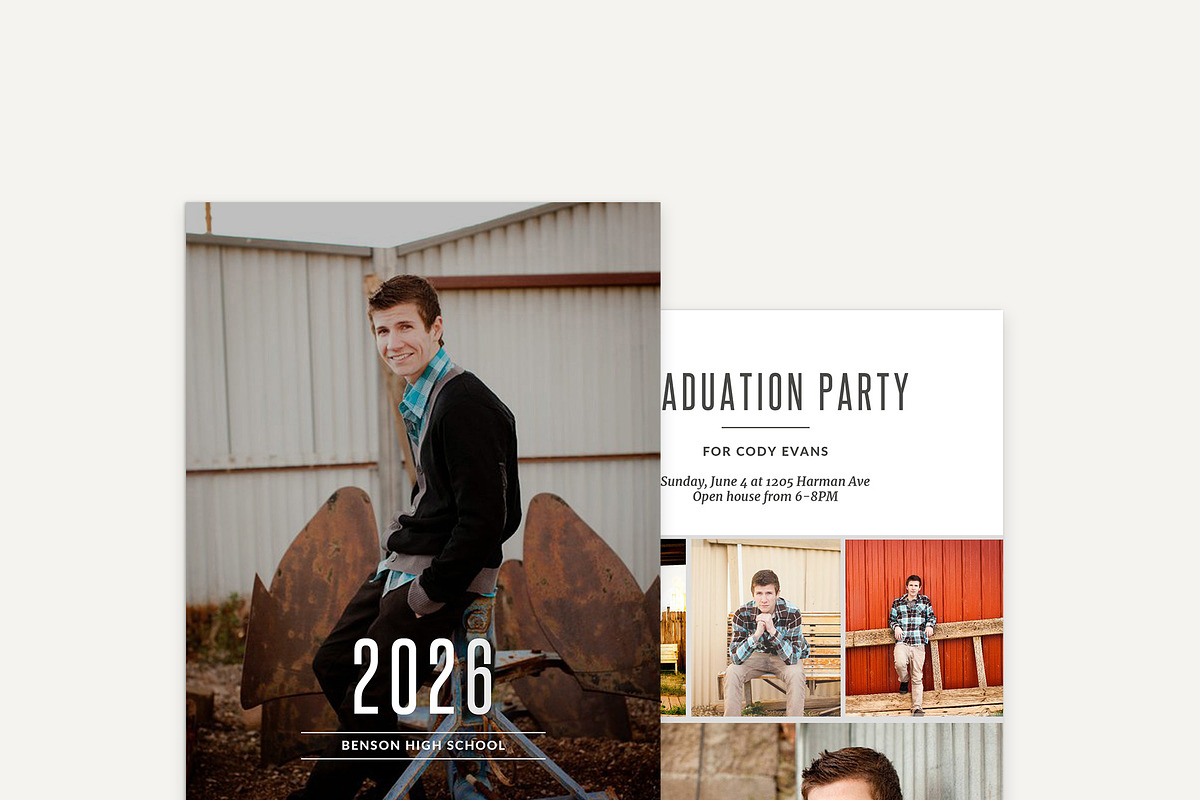 Guys Graduation Card Template - CHC, an Invitation Template by Laurie Cosgrove Design (Photo 7 of 7)