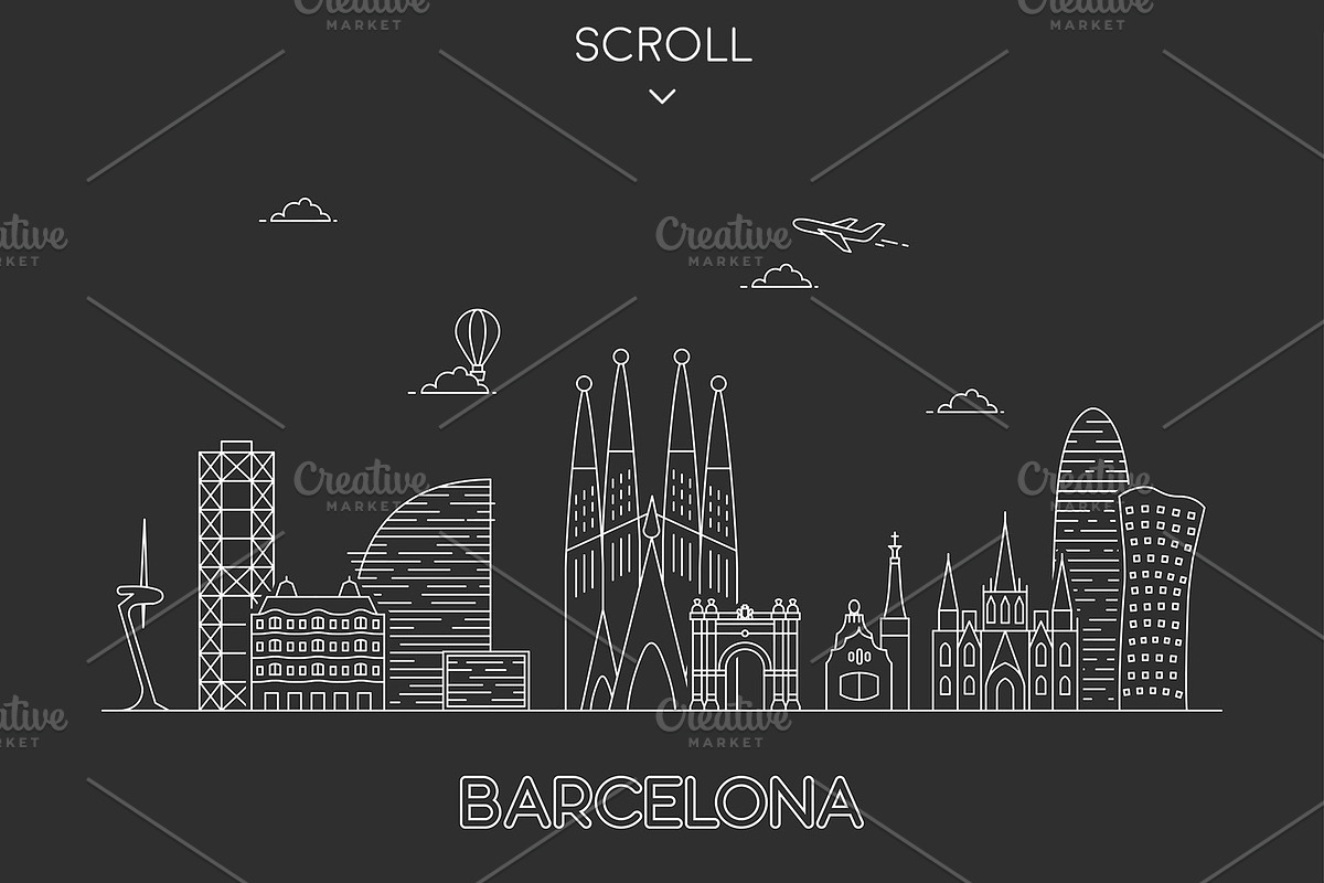 Collection of 14 cities skylines, an Illustration by GlebTagirov (Photo 2 of 9)
