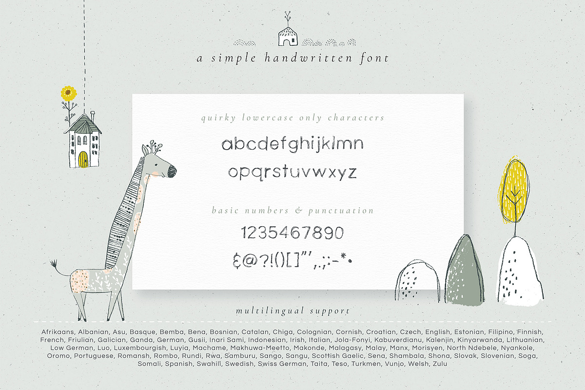 Little Noo-Noo rustic font preview 2