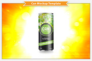 Narrow Can Mockup Template, a Cups & Container Mockup by Plus Media (Thumbnail 4 of 4)