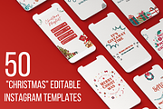 Christmas Instagram Template, a Social Media Template by Kay Designs (Thumbnail 1 of 6)