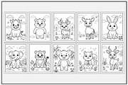Wild Animals Coloring Pages for Kids, an Animal Illustration by Lamia Emad (Thumbnail 2 of 5)