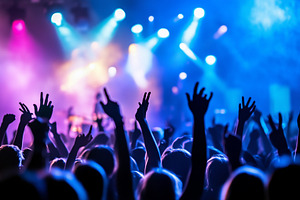 Vibrant concert scene with a cheer, an Arts & Entertainment Photo by MistyDay