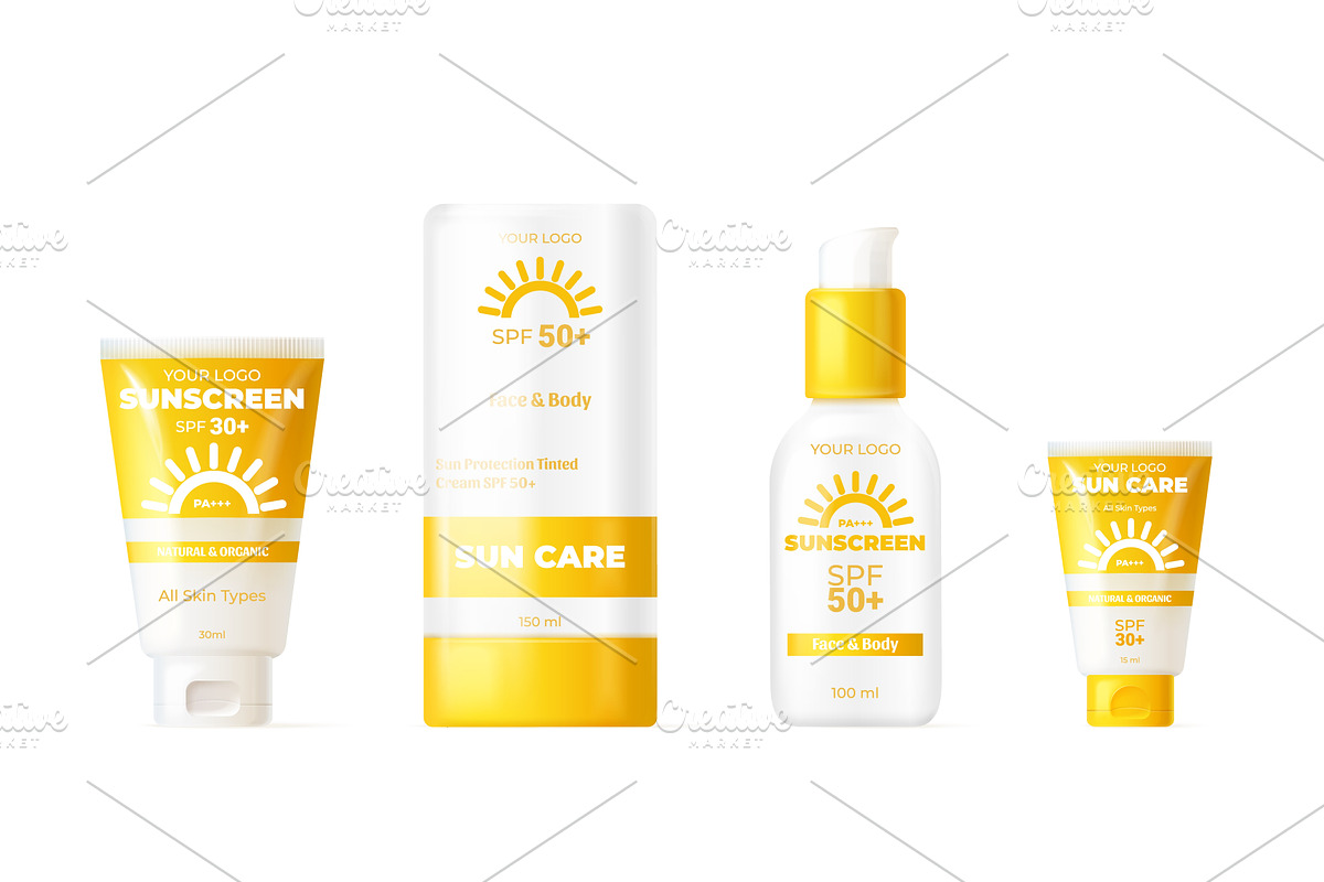 Realistic sunscreen cream. Suntan, an Object Illustration by Stock-Smart-Start