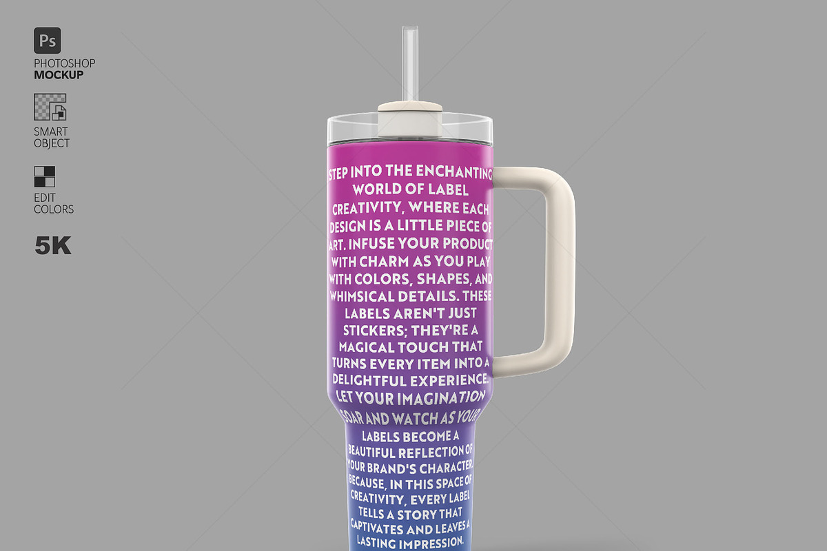 Premium Mug Tumbler Mockup Photoshop, a Cups & Container Mockup by LESZ Design (Photo 8 of 8)