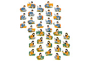 Worker Big Bundle Vector Ilustration, an Object Graphic by MEDZ (Thumbnail 10 of 10)