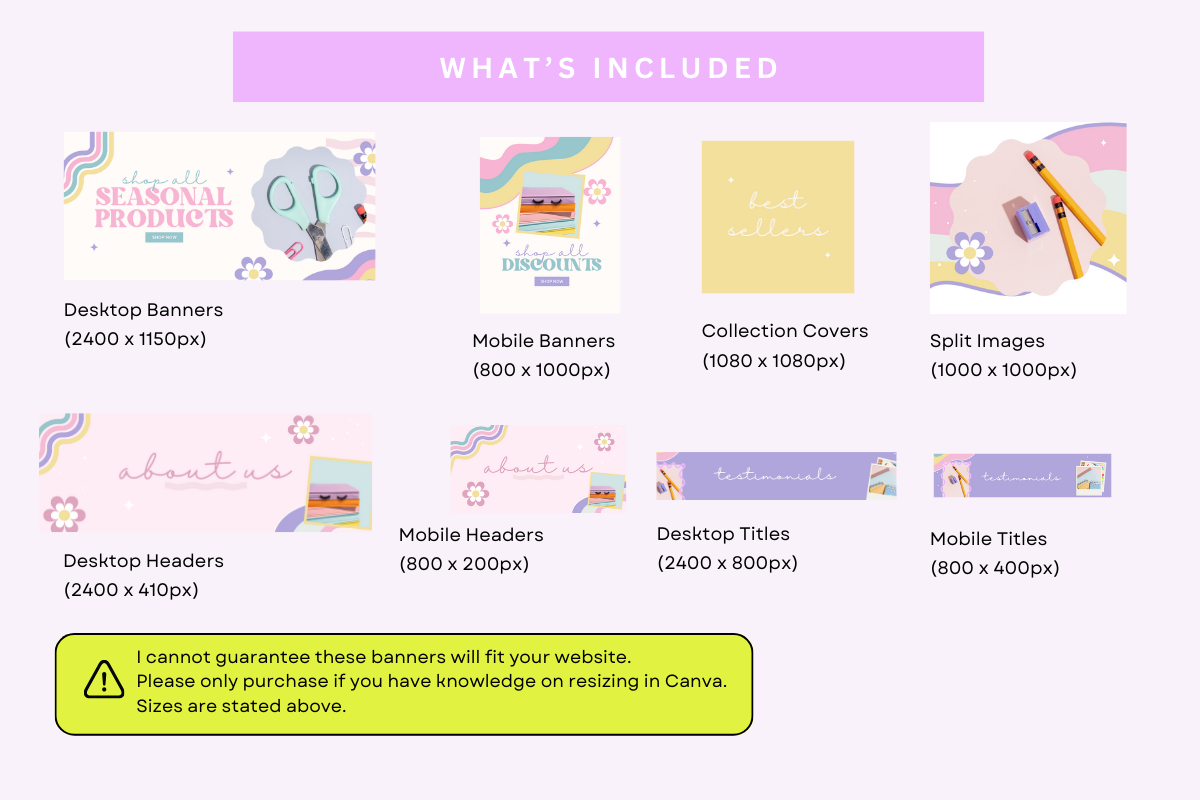 Cream Pastel Shopify Banners, a Shopify Template by Template Twist Shop (Photo 4 of 5)