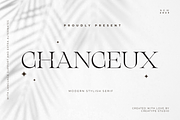Chanceux Modern Stylish Serif, a Serif Font by Creatype Studio (Thumbnail 1 of 10)