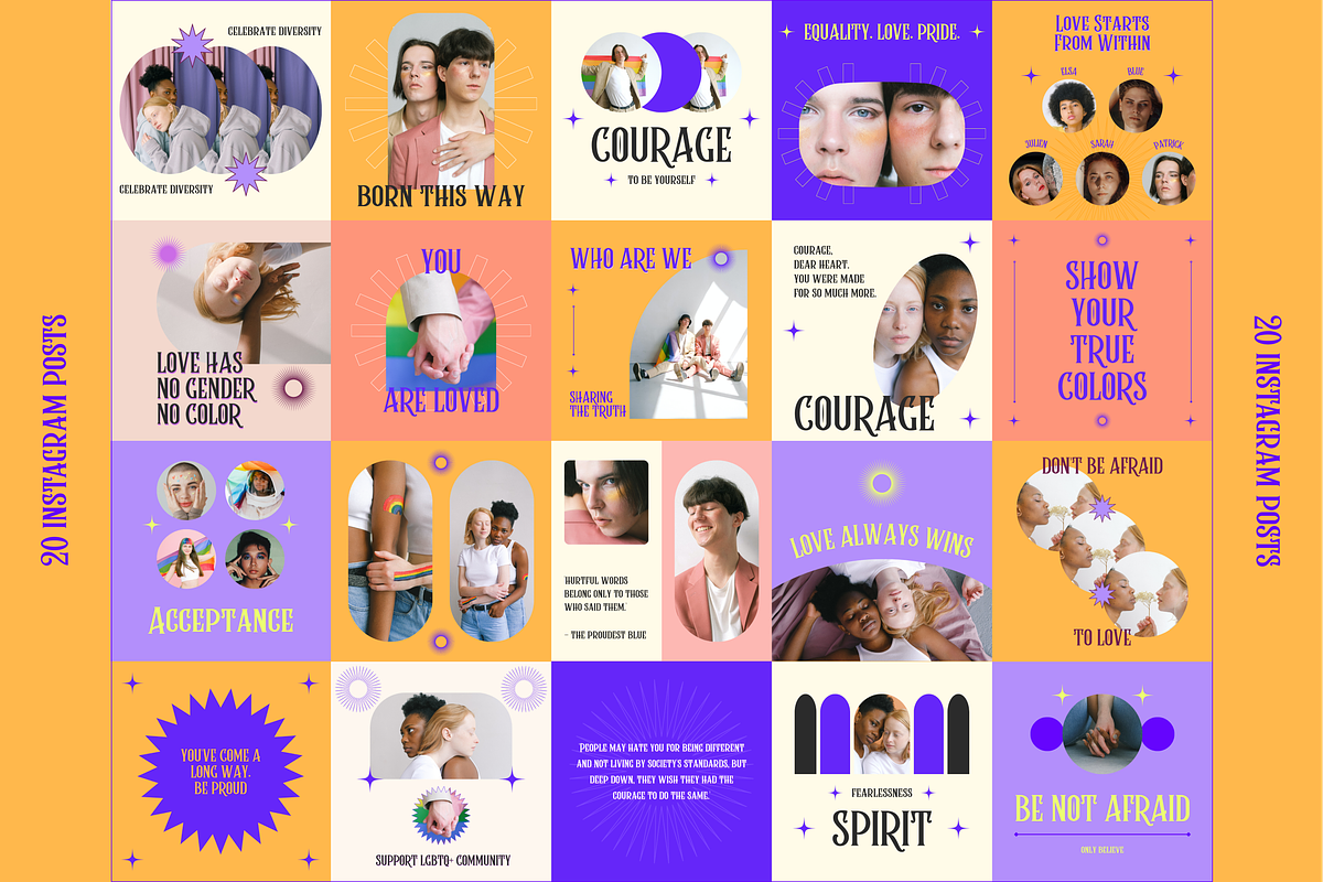 LGBTQ+ Instagram Creator Template, a Social Media Template by Luna Studio (Photo 5 of 6)
