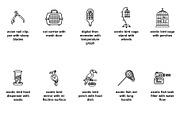 Animal veterinary tools Icon Set, an Outline Icon by Nurlan's shop (Thumbnail 6 of 6)