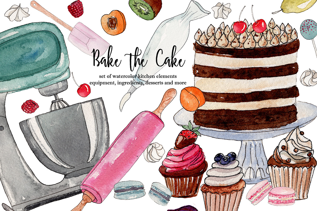 Bake the Cake, a Graphic by Ohra Illustrations