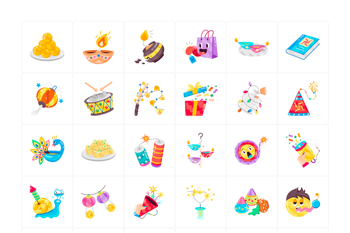 Animated Diwali Stickers, an Emoji Icon by Vectors Market (Photo 5 of 7)