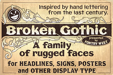 FHA Broken Gothic Family
