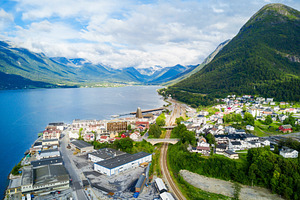 Andalsnes town in Norway, a Photo by saiko3p