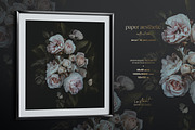 Pastel Dark Roses Wallpaper, a Pattern Graphic by paper aesthetic (Thumbnail 5 of 10)