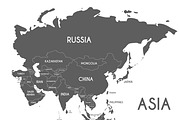 3x Asia Maps, an Education Illustration by asantosg (Thumbnail 2 of 4)
