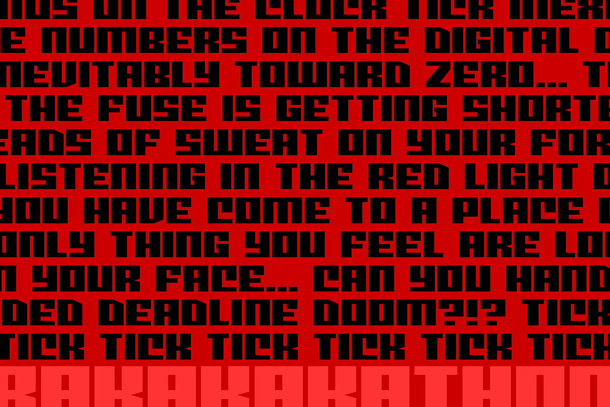 Deadline - heavy 3D block font, a Font by Comicraft Fonts (Photo 5 of 6)