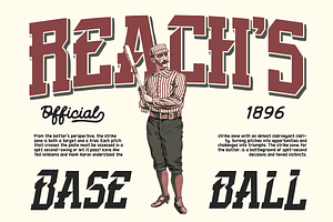 Supportex - Slab Baseball Font