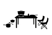 Picnic Table Puzzle Clipart Set, an Object Illustration by Designer_Momina (Thumbnail 2 of 15)