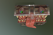 Monster chest PBR, a Characters & Person 3D Model by en3my71 (Thumbnail 3 of 11)