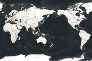 Vector World Map - Pacific View, a Graphic by PorcuPen Works (Thumbnail 2 of 6)