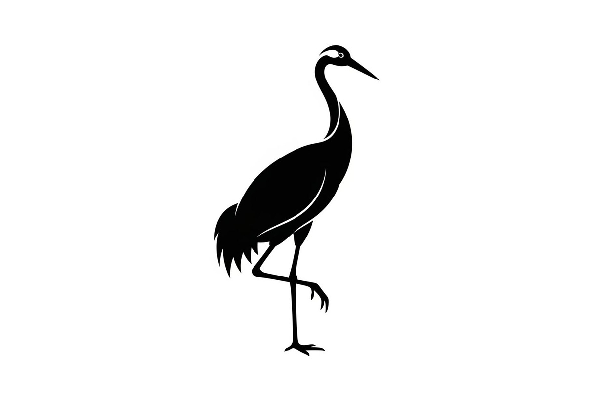 50 Heron Crane Silhouette Bundle, an Illustration by Amazin_art (Photo 17 of 39)