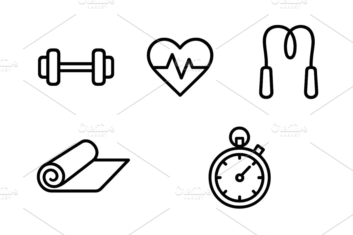 Fitness equipment and accessories, a Sport Illustration by ZinetroN