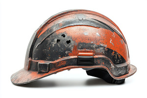 Worn steel helmet showcasing rustic charm with scratches and imperfections, rep, a Background Photo by ImageMir