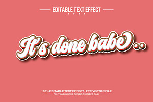 It's done 3D editable text effect