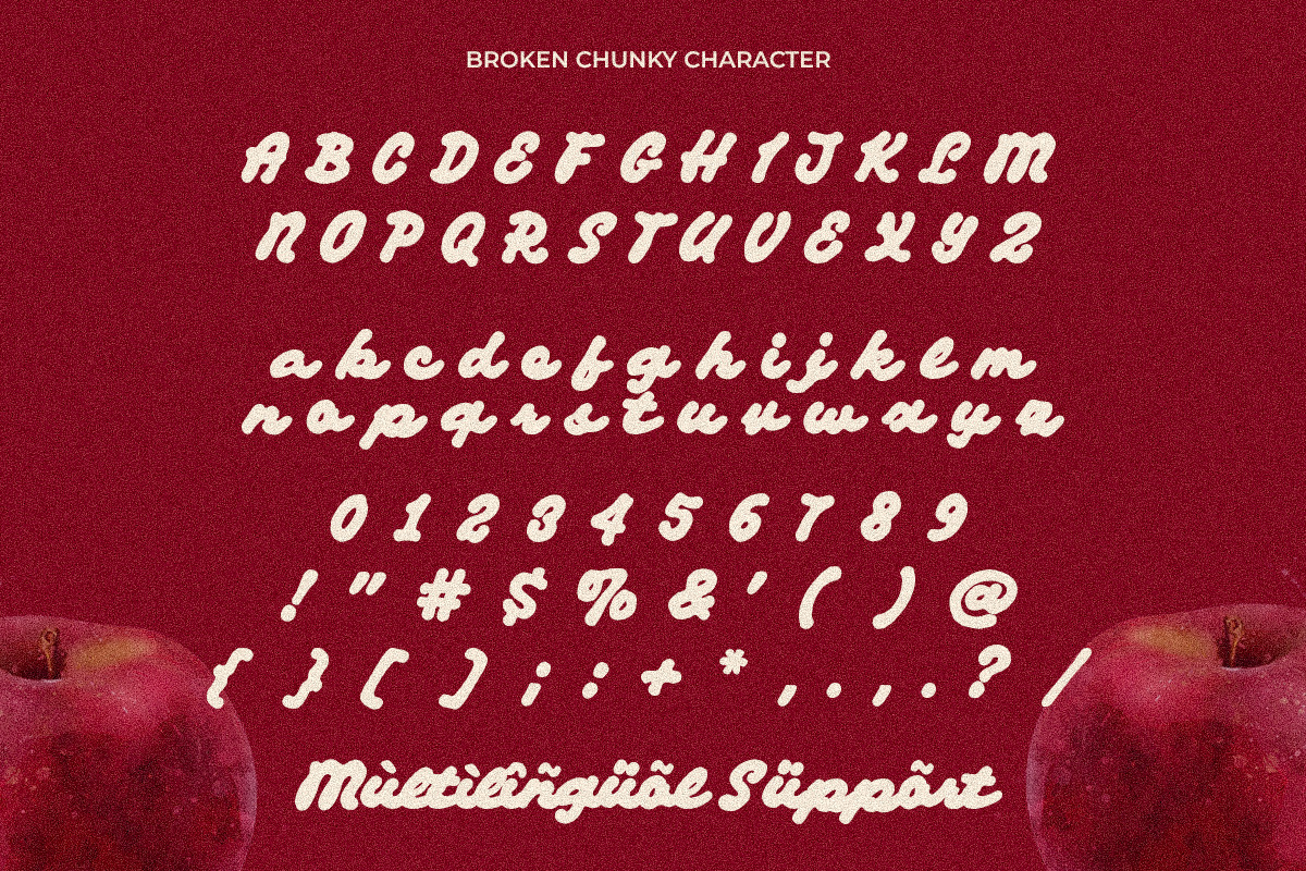 Broken Chunky - Bold Script Font, a Script Font by Afkari Studio (Photo 8 of 10)