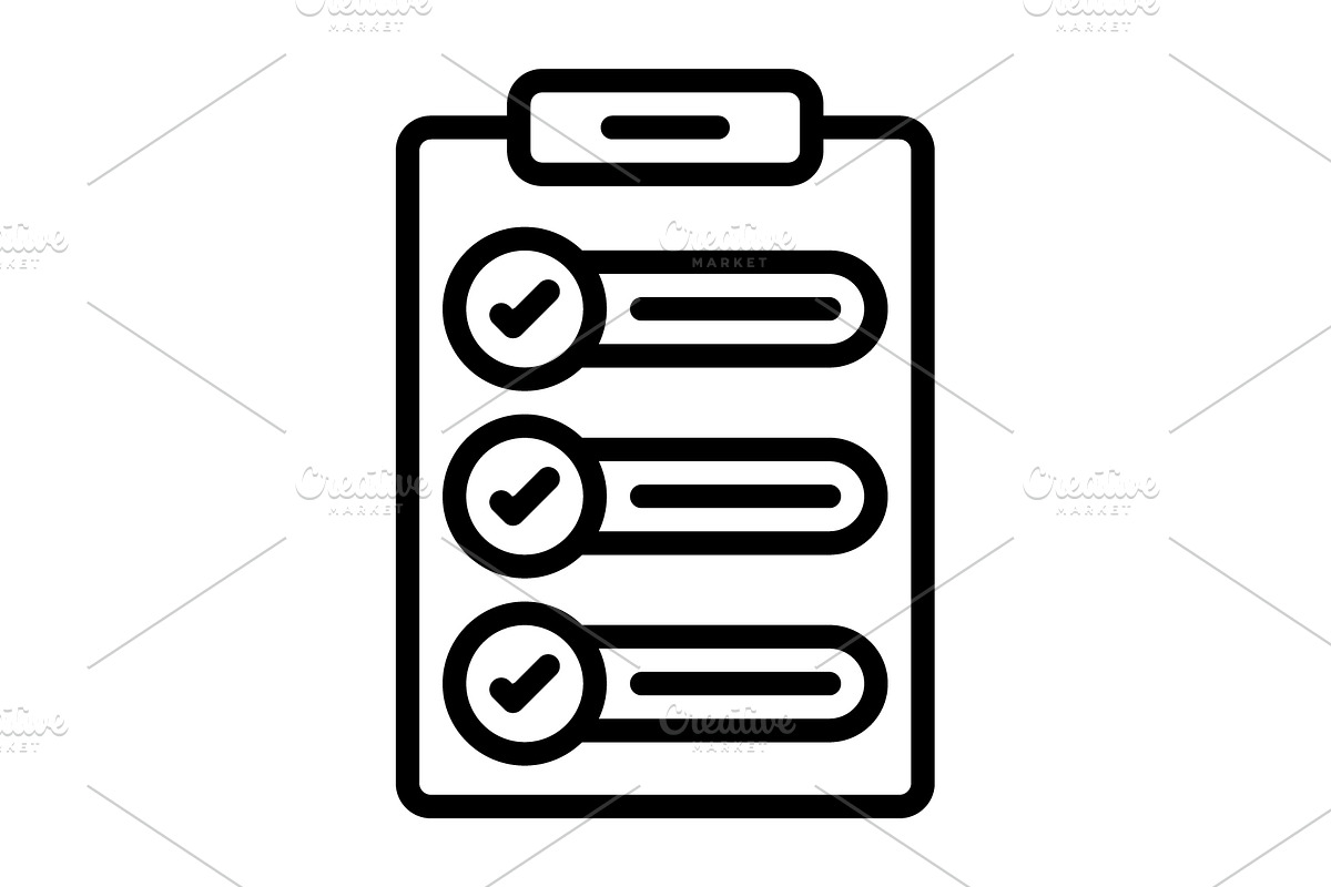 Task clipboard black icon, an Outline Icon by Creative priyanka